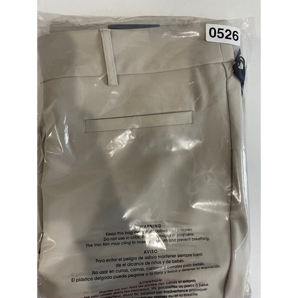 RACHEL ZOE Hi Rise Slim Leg Pants Beige Four Way Stretch Size 14 - Picture 11 of 11